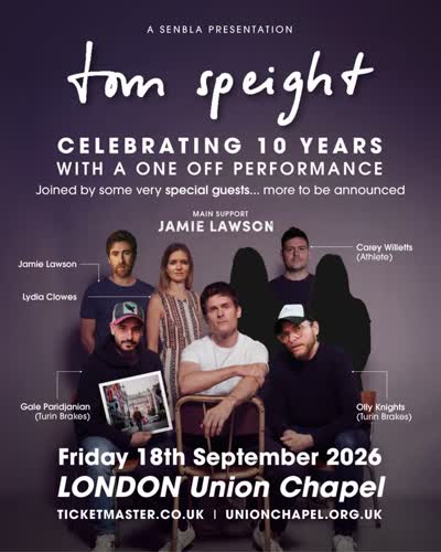 Tom Speight's one off 10 year celebration performance