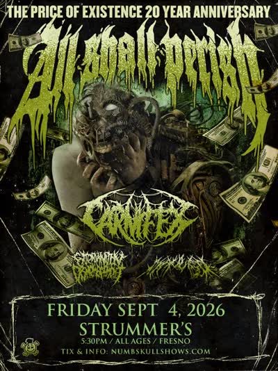 ALL SHALL PERISH, Carnifex, Extermination Dismemberment, Mauled