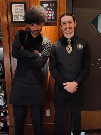 Jaxon and Nick say come hear the Century Jazz Orchestra tonight!