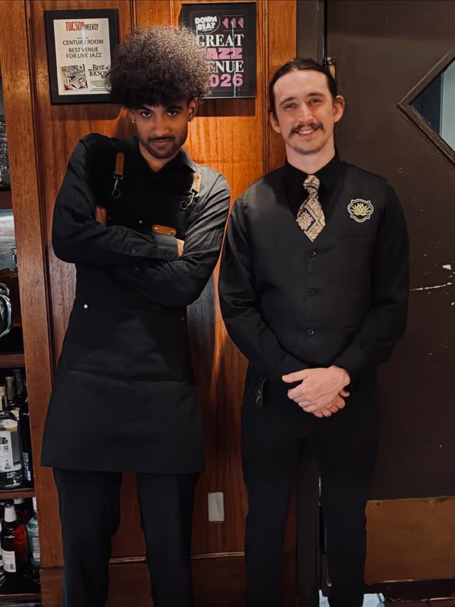 Jaxon and Nick say come hear the Century Jazz Orchestra tonight!