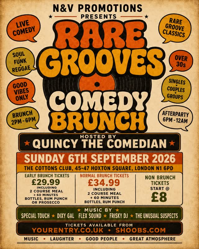 Rare Grooves Comedy Brunch