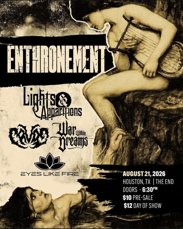 ENTHRONEMENT RETURNS TO THE INDOOR STAGE!