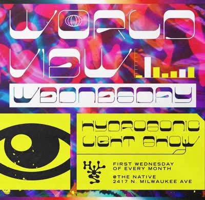 @hydrosoniclightshow is back with another psychedelic light show on the patio tonight accompanied by dope world music! Lets go!