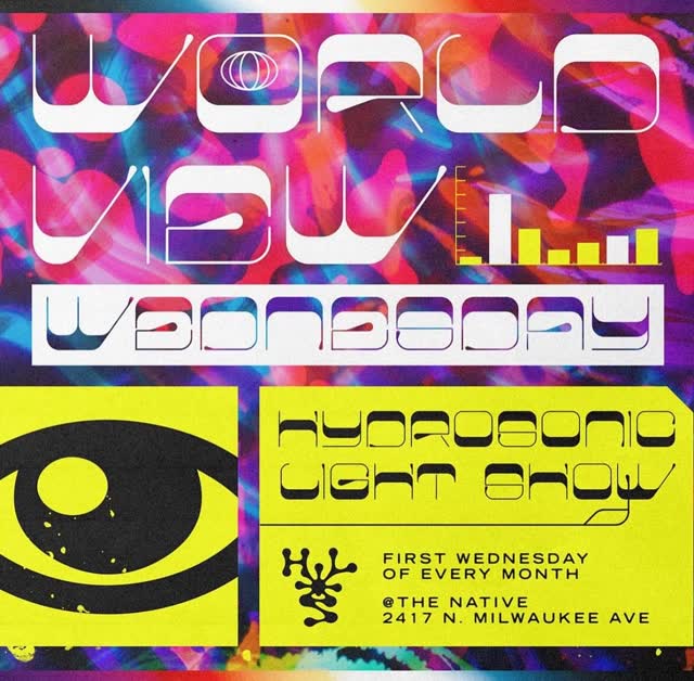 @hydrosoniclightshow is back with another psychedelic light show on the patio tonight accompanied by dope world music! Lets go!