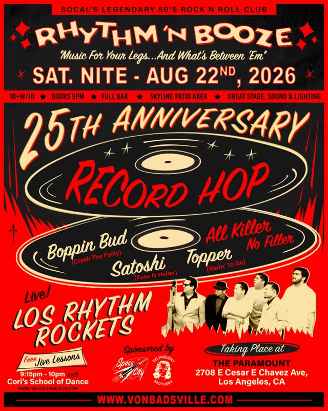 Rhythm N Booze 25 year anniversary