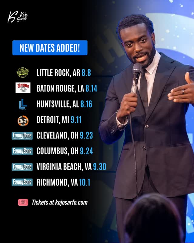 NEW DATES ADDED!