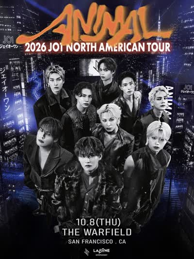 2026 JO1 NORTH AMERICAN TOUR ‘ANIMAL’