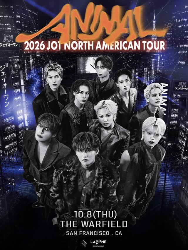 2026 JO1 NORTH AMERICAN TOUR ‘ANIMAL’