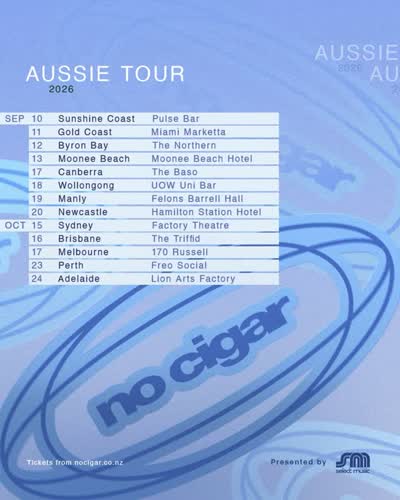 NO CIGAR Aussie Tour