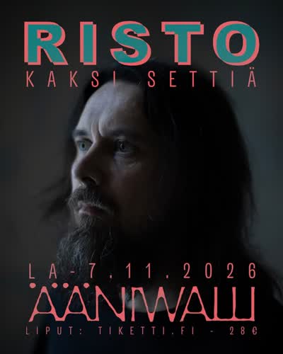 Risto saapuu Ääniwalliin kahden setin keikalle