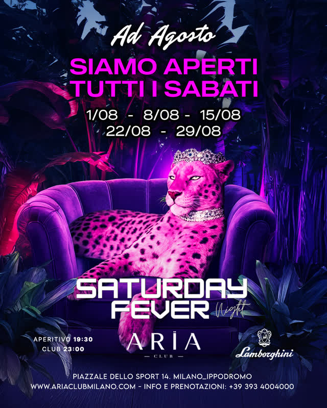 ARÏA Club - Saturday Fever