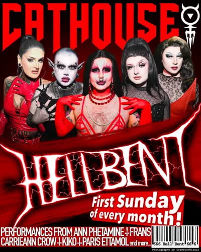 HellBent alt drag entertainment night celebrating @its_just_frans and @ann_phetamine666