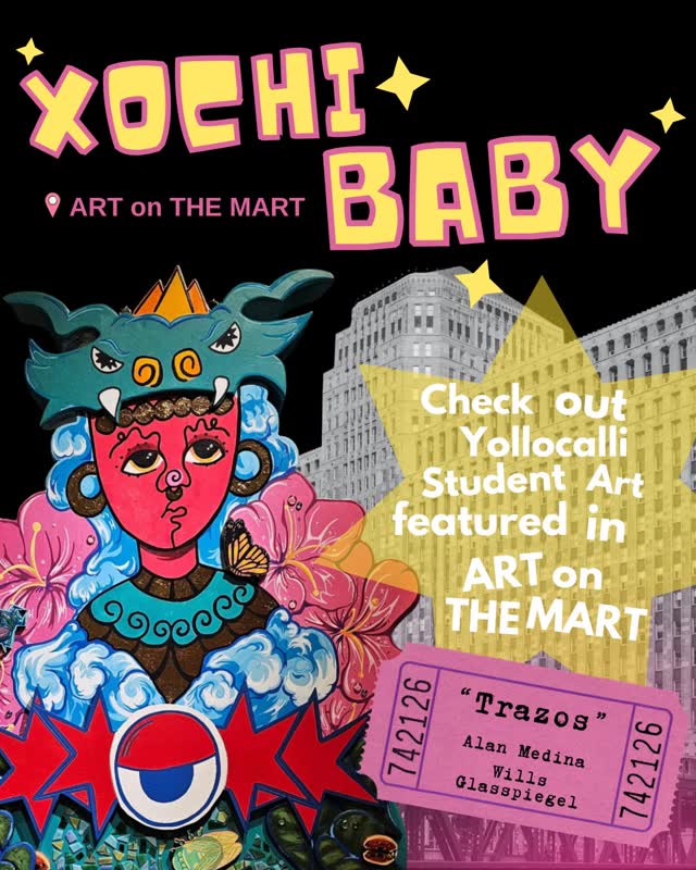 Trazos Art on the Mart projection opening