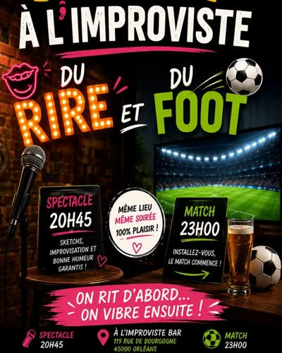 Spectacle d'improvisation et diffusion du match