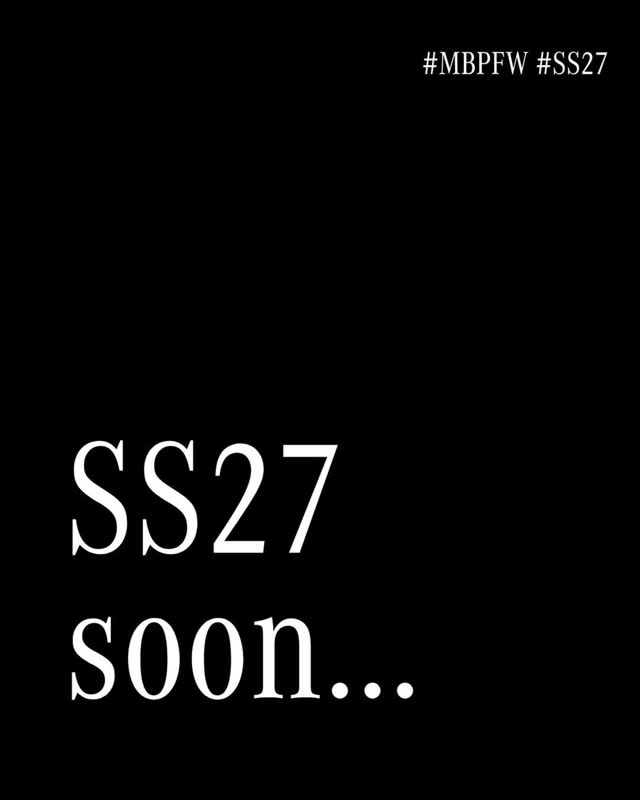 #MBPFW #SS27 SAVE THE DATE! @sasazuclub