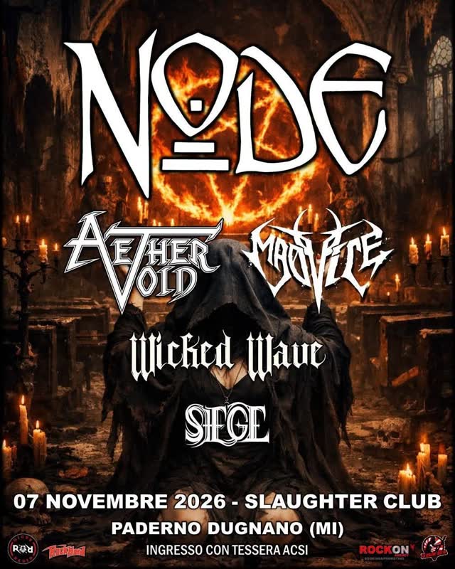 Live show at Slaughter Club w/ Node, Madvice, Wicked Wave and Siege