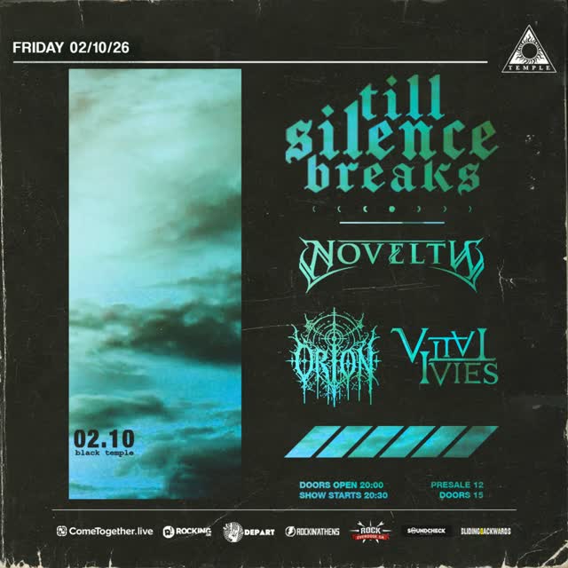 Into the Darkness of Blue: Till Silence Breaks + Novelty + Orion + Vital Ivies LIVE at Black Temple