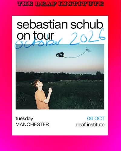 Sebastian Schub will be coming to the deaf institute