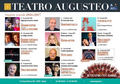 Stagione Teatrale 2026.2027 Teatro Augusteo