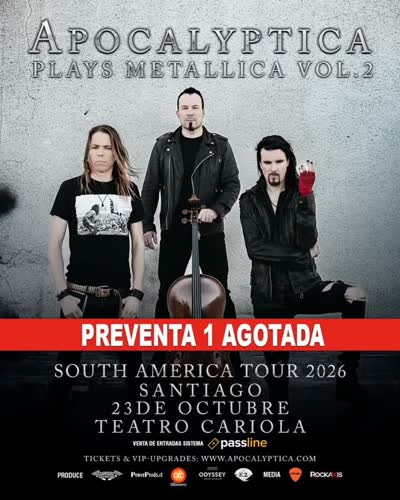 Apocalyptica Plays Metallica en Chile