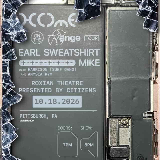 Earl Sweatshirt & MIKE’s performance at the Roxian Theatre