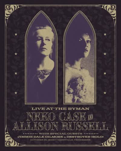 Neko Case & Allison Russell at the Ryman stage