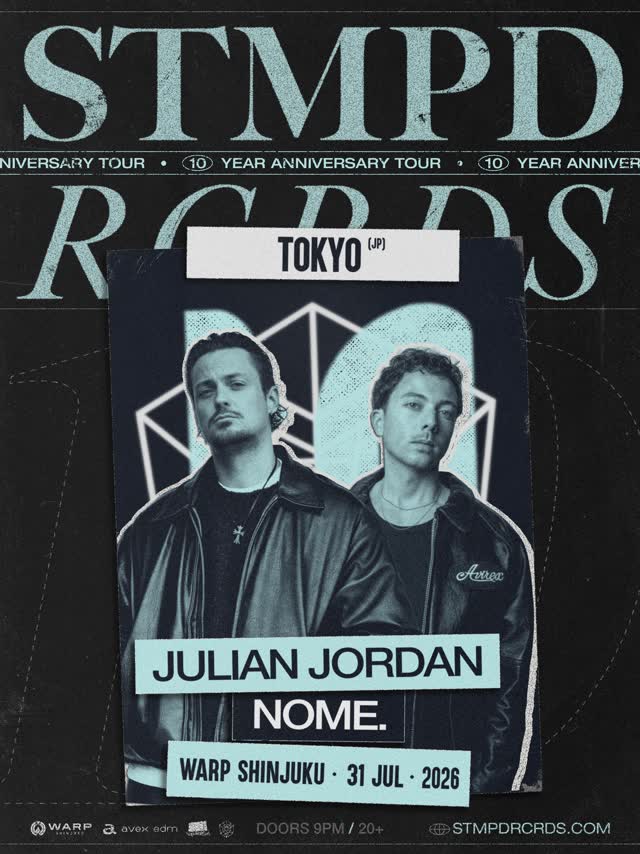 Martin Garrix’s STMPD RCRDS returns to Warp Shinjuku