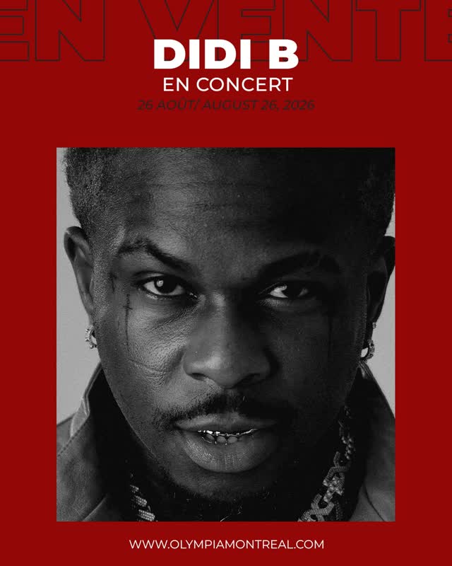 Le Festival Afro Tropic présente Didi B en concert