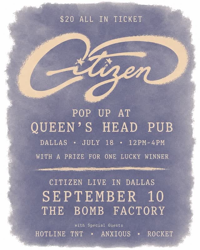 Citizen show at The Bomb Factory