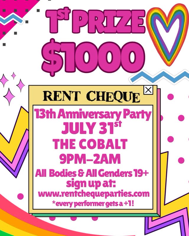 Rent Cheque 13th Anniversary Amateur Competition