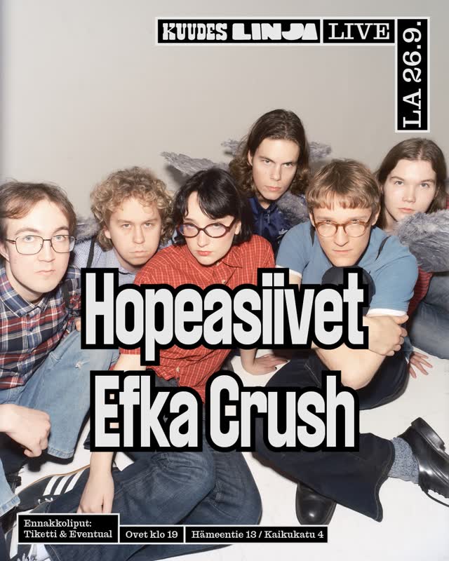 Hopeasiivet ja Efka Crush Kuudennella Linjalla