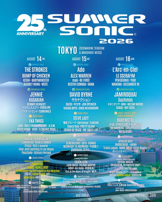 Billboard Live × James Fauntleroy's BEACH PARTY at SUMMER SONIC 2026
