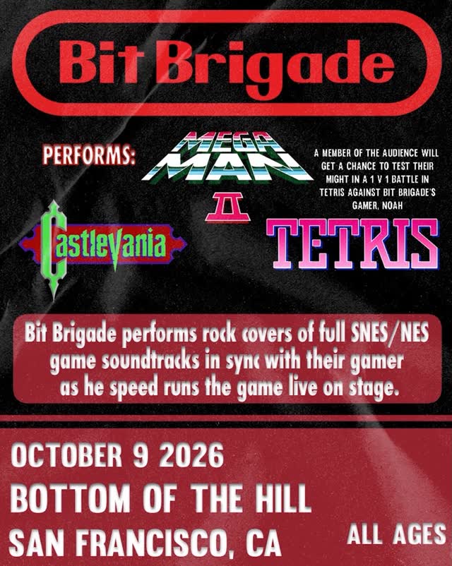 Bit Brigade Performs Mega Man II + Castlevania + Tetris LIVE