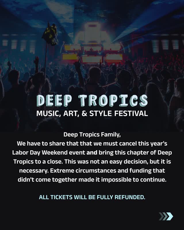 Deep Tropics Labor Day Weekend