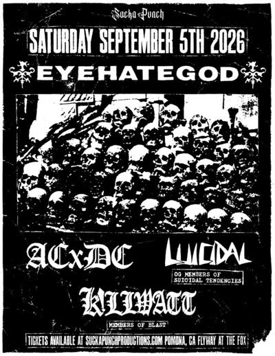EYEHATEGOD • SEPTEMBER 5