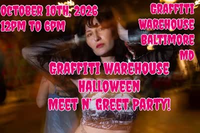Graffiti Warehouse Halloween Meet N' Greet Party!