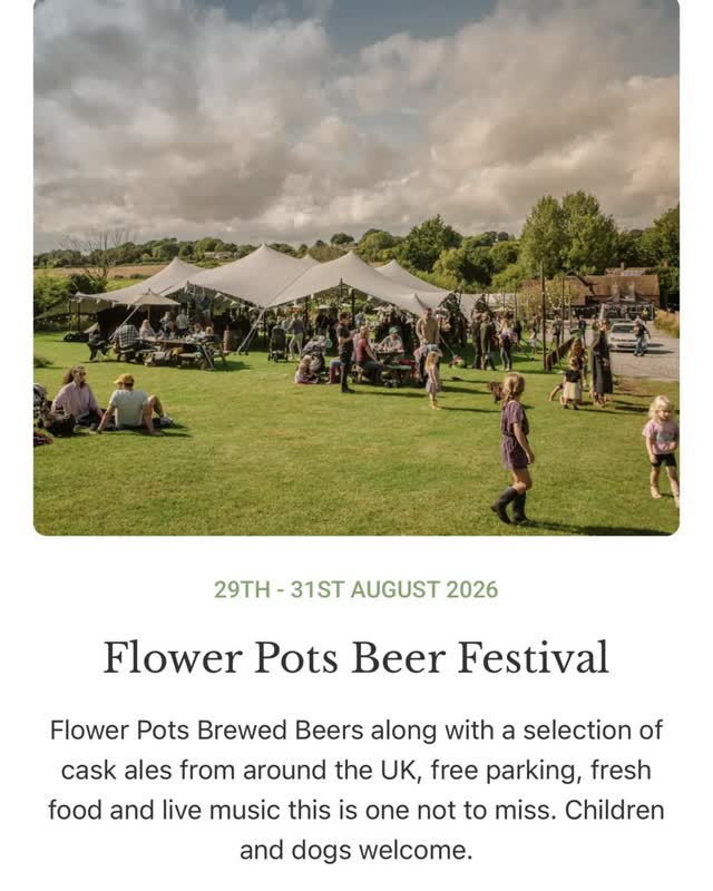 Flower Pots Beer Festival