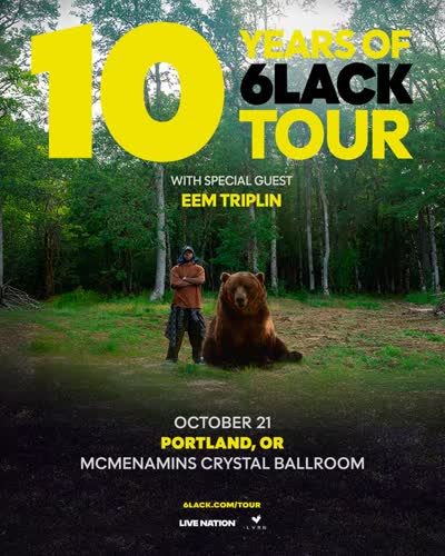 10 YEARS OF 6LACK TOUR