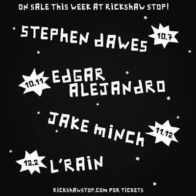 ON SALE THIS WEEK AT RICKSHAW STOP!
