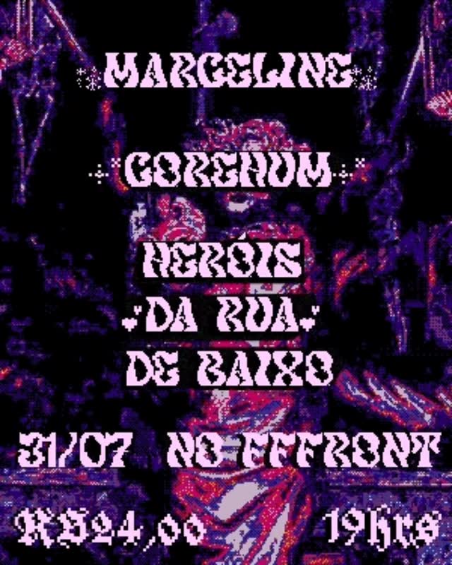 Marceline + Corehum + Heróis da Rua de Baixo vão ao FFFront