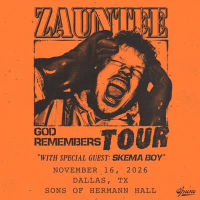 ZAUNTEE is coming to Sons of Hermann Hall