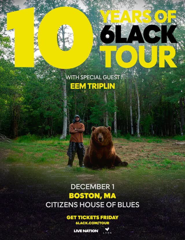 10 YEARS OF 6LACK TOUR