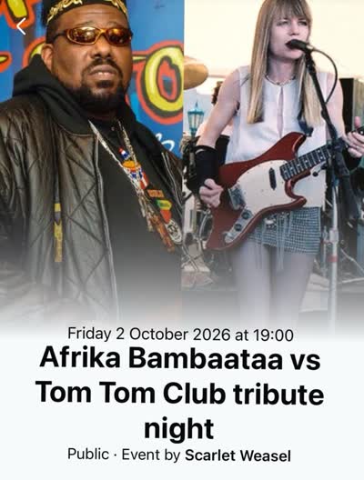 Afrika Bambaataa vs Tom Tom Club tribute night
