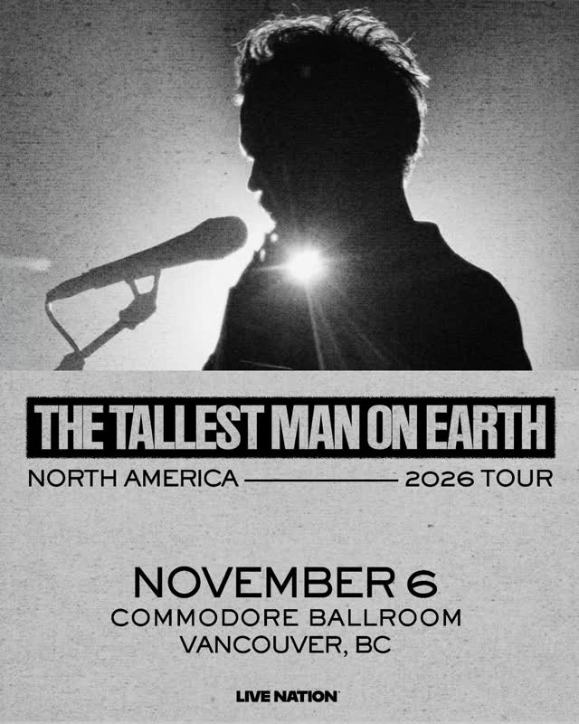 The Tallest Man On Earth is returning to the Commodore Ballroom