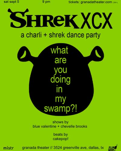 Shrek XCX: a charli + shrek dance party