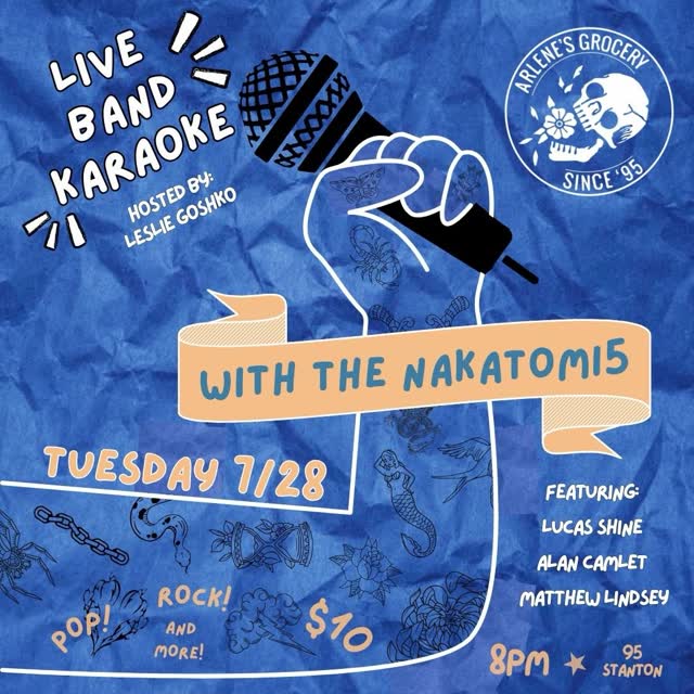 Live Band Karaoke with the Nakatomi5!