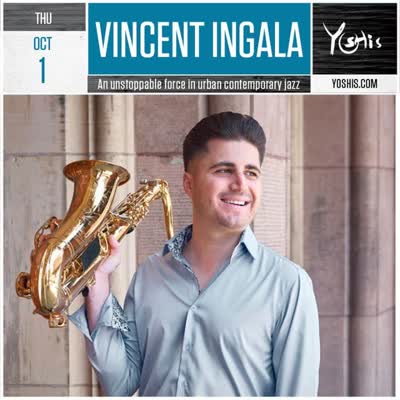 Vincent Ingala takes the Yoshi's stage
