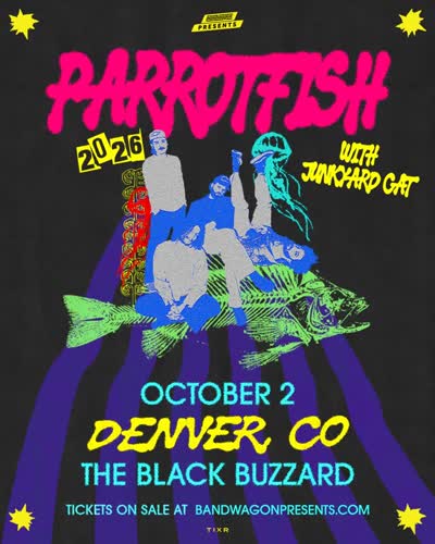 parrotfish x junkyard cat join forces for an electric night of indie-alt-rock