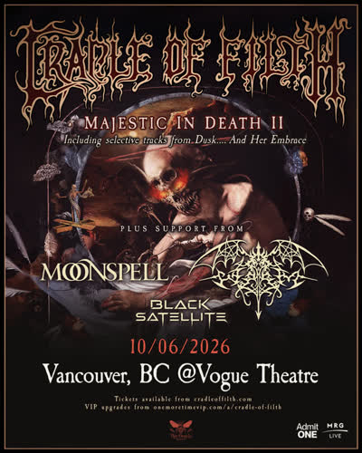 Majestic In Death II tour: Dusk and Her Embrace 30th Anniversary