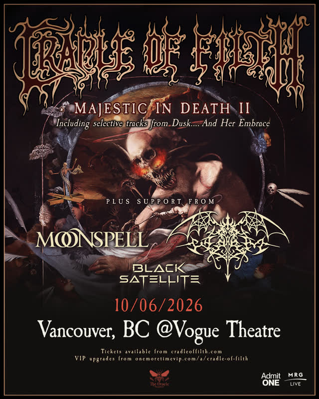 Majestic In Death II tour: Dusk and Her Embrace 30th Anniversary